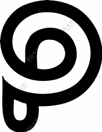 p字母标识设计图片