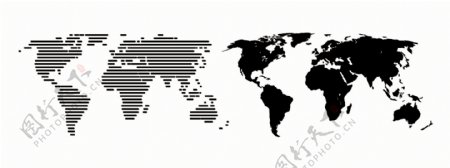世界地图单色背景