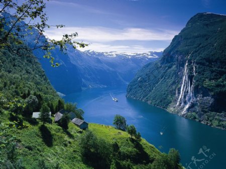 挪威峡湾风景