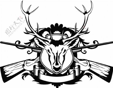 麋鹿与徽标