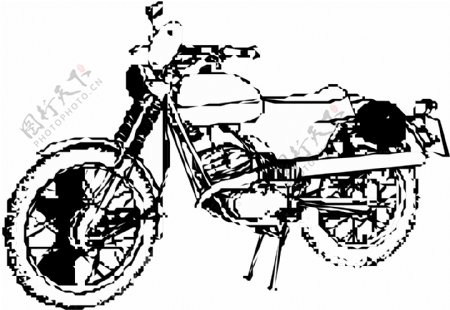 摩托车矢量素材EPS格式0044