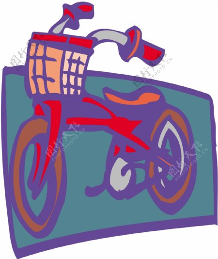 自行车交通工具矢量素材EPS格式0068
