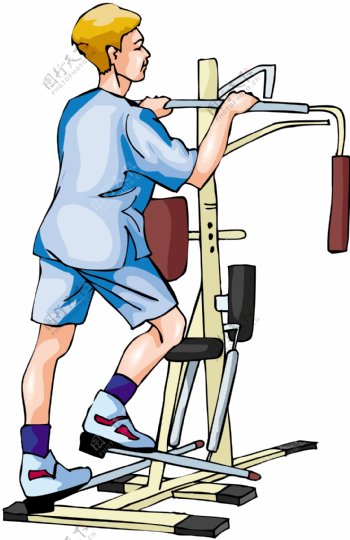 健身运动运动人物矢量素材EPS格式0200