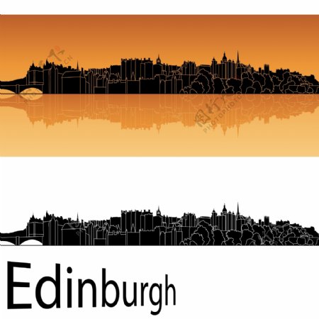 爱丁堡城市剪影