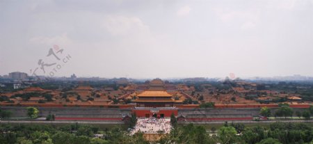 北京紫禁城俯瞰图片