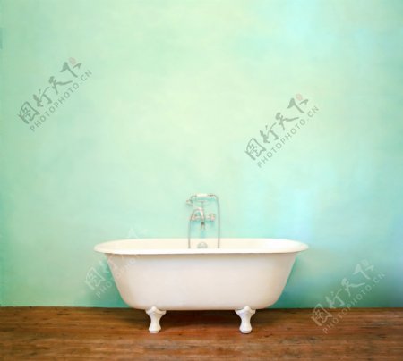 怀旧浴缸摄影图片