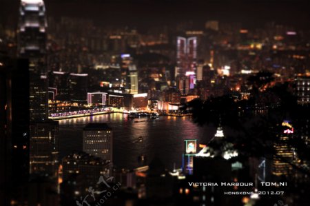 香港的夜景图片