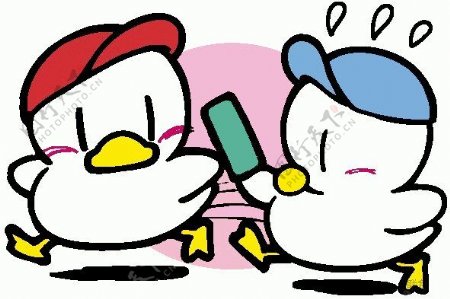 位图动物鸭子可爱卡通色彩免费素材