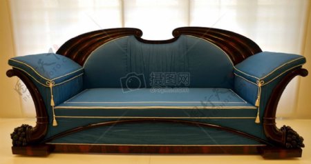 古典的蓝色沙发