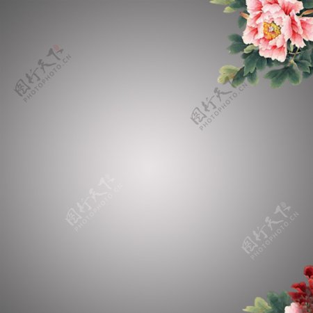 中国风花朵背景