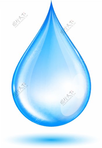 蓝色水滴