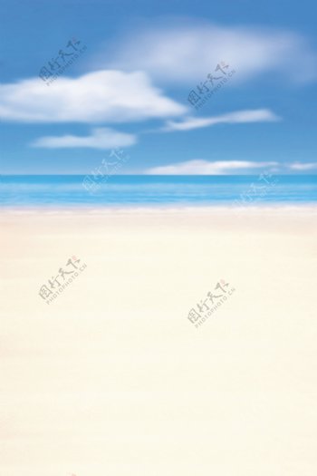 海滩风景背景图