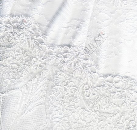 美丽洁白的纺织婚礼背景