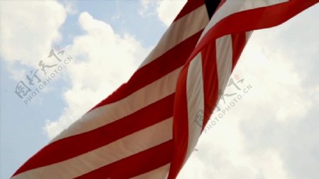 美国国旗飘扬视频