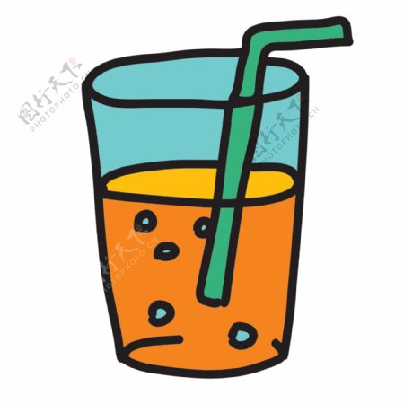 果汁饮料icon图标设计