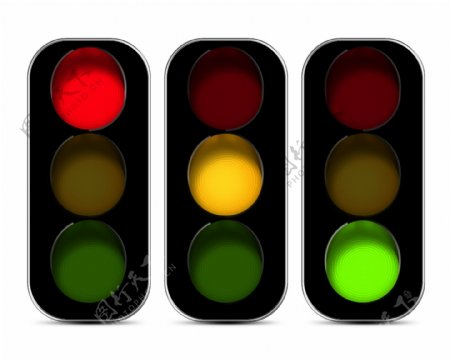 交通指示灯icon图标设计