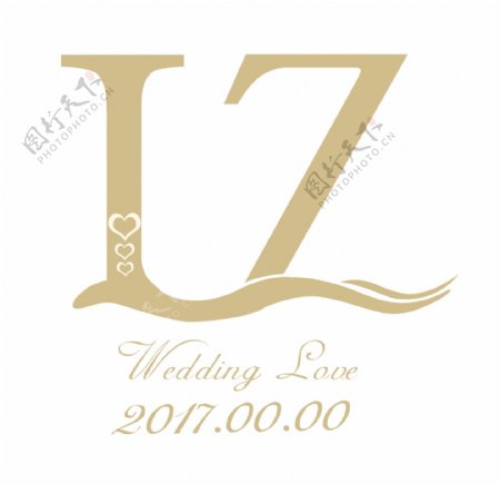 LZ婚字母logo设计