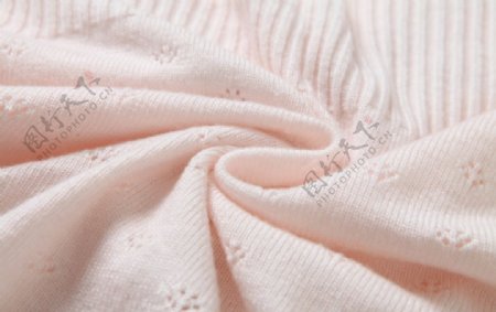 粉色针织面料高清细节图