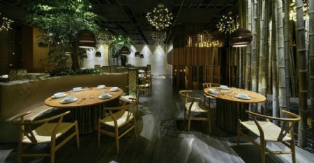 室内装修中式餐厅效果图设计图片