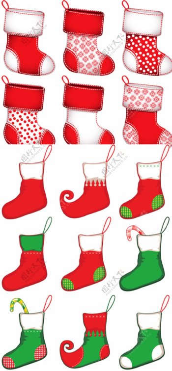 圣诞袜圣诞节图案