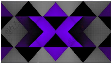 紫色平面方块视频素材