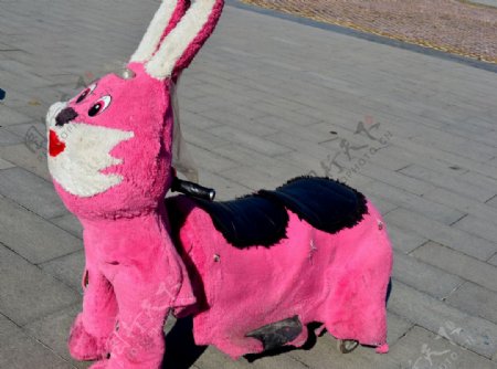 粉色小兔玩具车