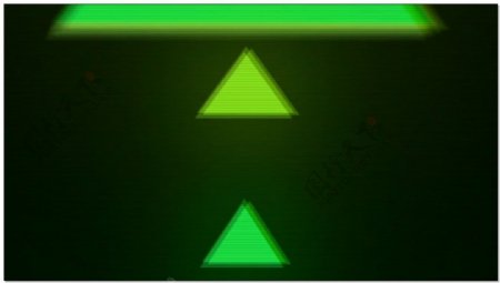 三角变化绿色视频素材