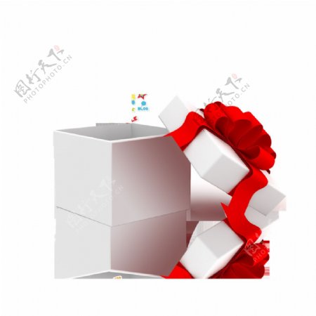 情人节礼物白色盒子图片素材