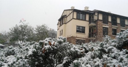 别墅雪景