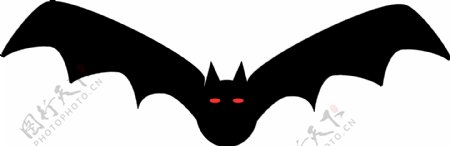 红色眼睛蝙蝠免抠png透明素材
