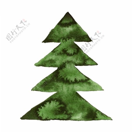 绿色渲染圣诞树圣诞节透明素材