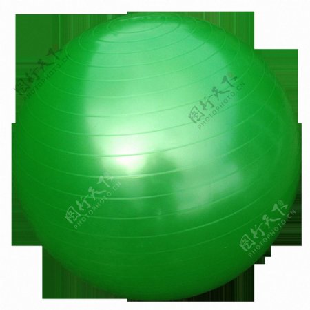 绿色塑料健身球免抠png透明图层素材