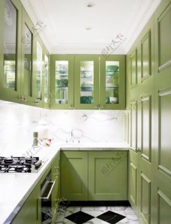 小户型装修实例厨房橱柜颜色效果图