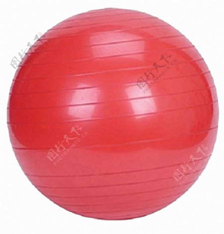 红色圆形健身球免抠png透明图层素材