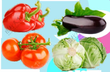 各类蔬菜png元素素材