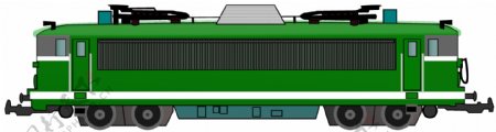绿色火车车厢免抠png透明图层素材