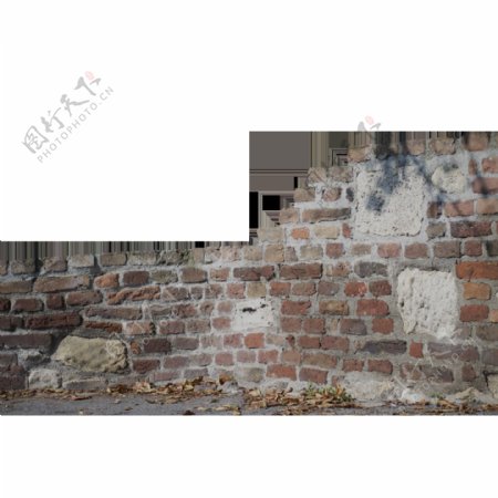 复古作旧砖墙元素