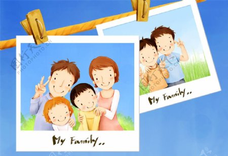 幸福家庭照片