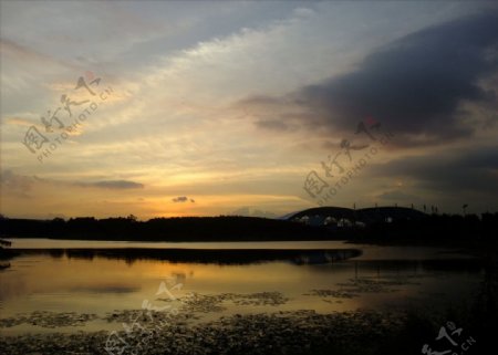 高清夕阳黄昏图