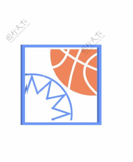 一组国际篮球日图标设计