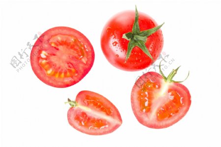 水果蔬菜圣女果番茄西红柿美容餐饮食物素材