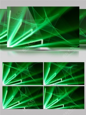 绿色光感线条高清视频素材