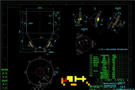下灰斗图纸机械图纸