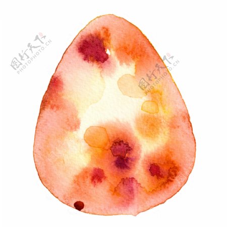 红花彩蛋透明装饰素材