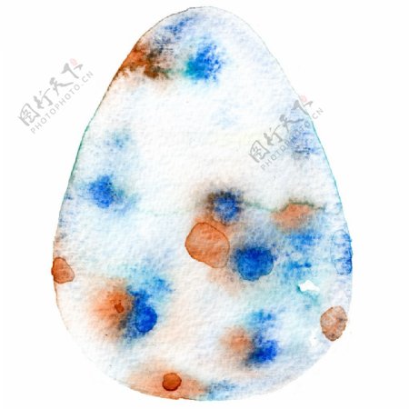 蓝橙鸡蛋透明装饰素材