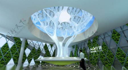 展厅设计树形装置