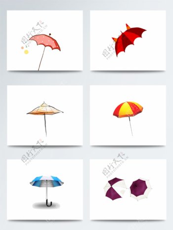 美观可爱手绘雨伞