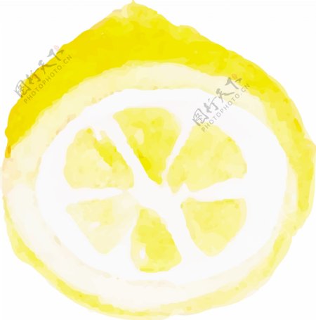 手绘柠檬矢量素材