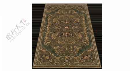 唯美欧式花纹地毯元素