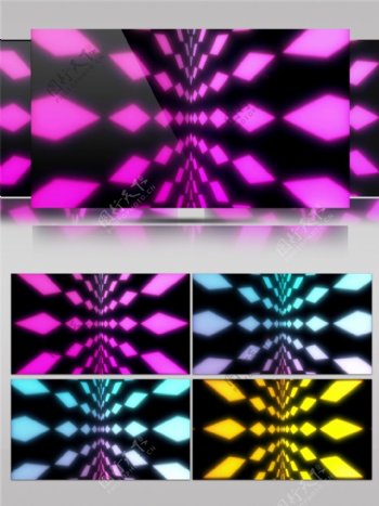 紫色光束三角视频素材